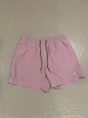 Todd Snyder Light Pink Swim Trunks with Drawstring